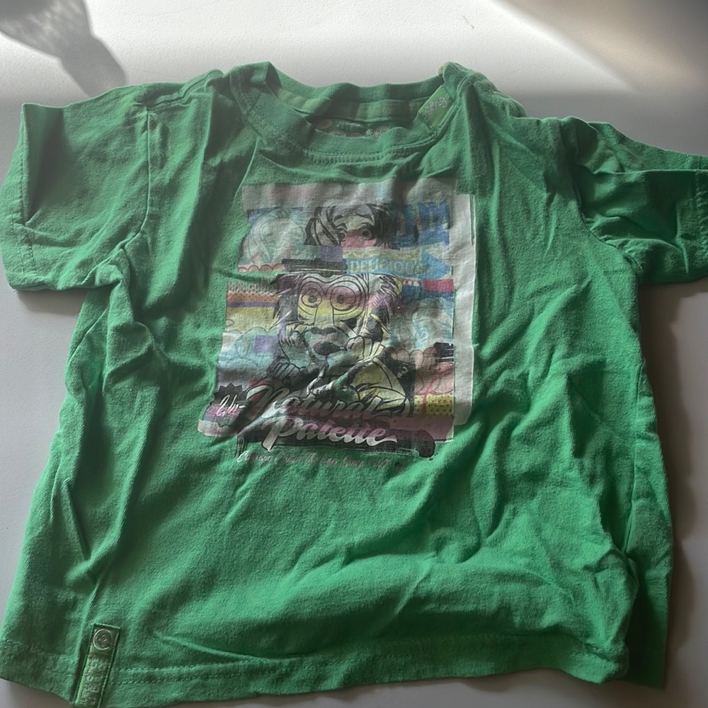 LRG 24 months shirt green with printed